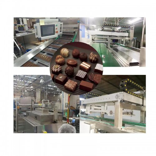 LST Factory 400-800kg/h full automatic chocolate production line with cooling tunnel