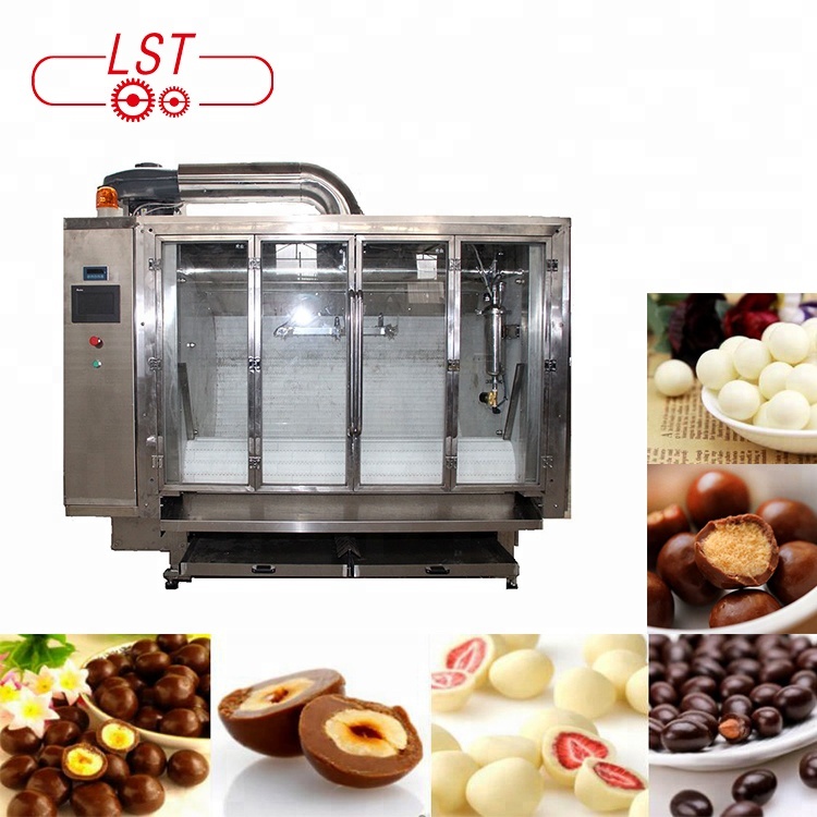 Chocolate Polishing Machine Automatic Chocolate Bean Enrobing Coating Machine