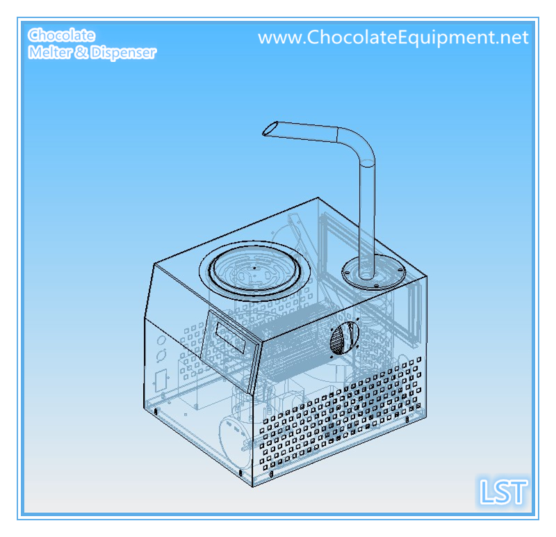 LST 5.5L Chocolate Melanger Machine Small Chocolate Tempering Dispenser Machine