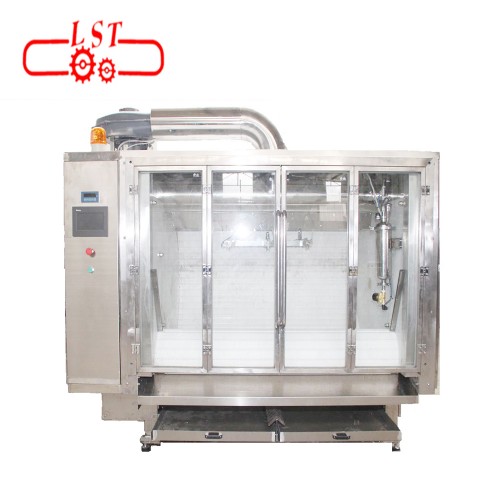 Automatic almond polishing machine for food processing