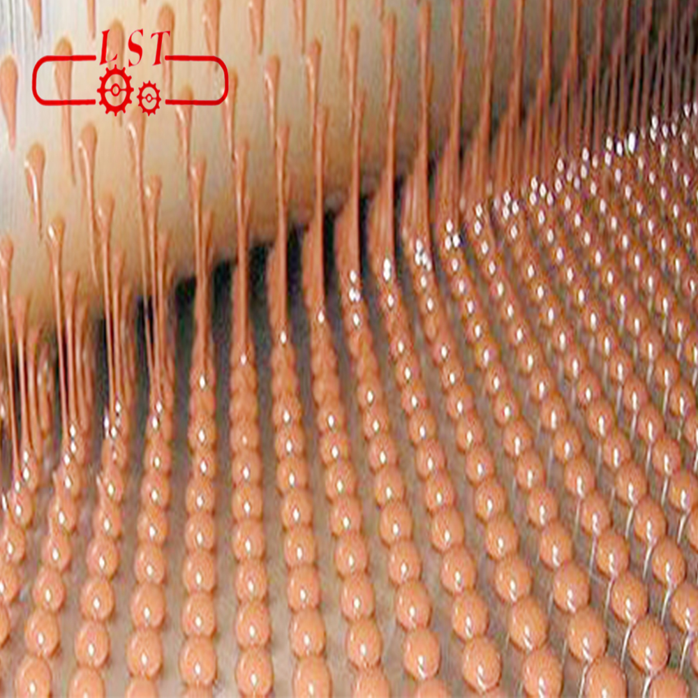 Fully automatic chocolate chips drops depositing machine with cooling tunnel