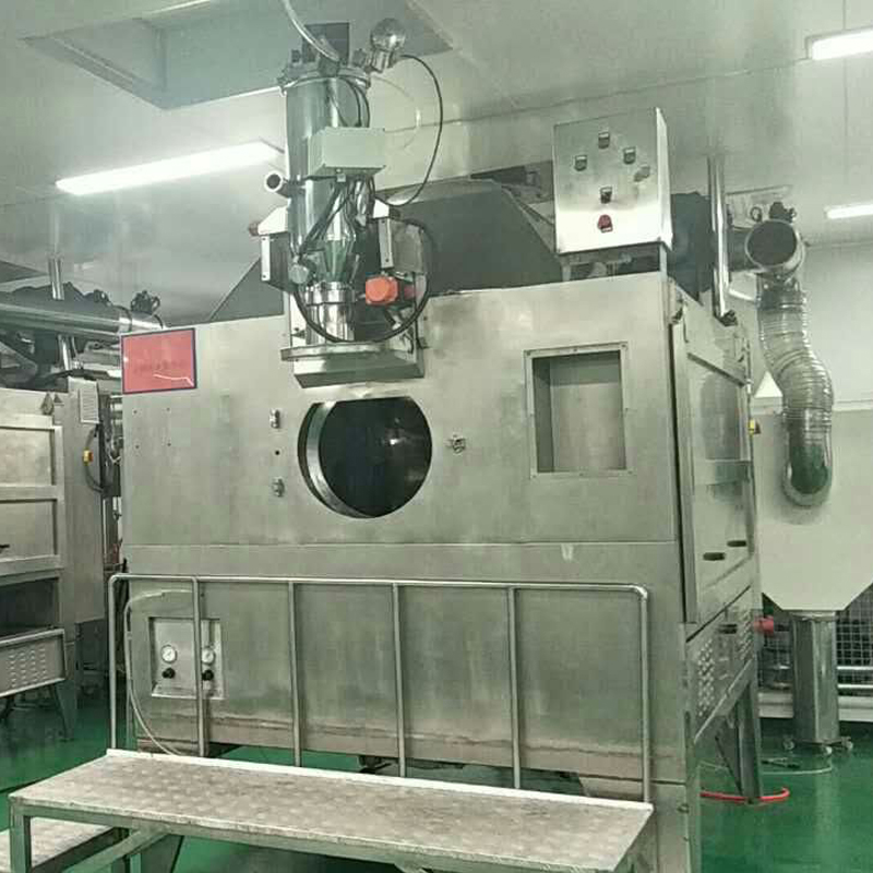 Full automatic chocolate m&m smarties ball making rotating chocolate coating machine