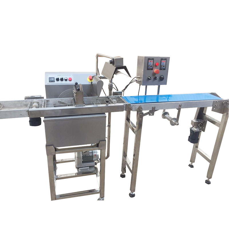 Small Automatic Wafer Enrobing Line Machine Chocolate Tempering And Enrobing Machine