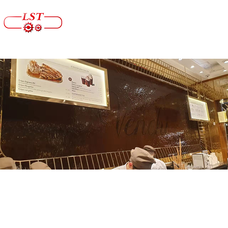 LST customized new design chocolate fondue waterfall machine