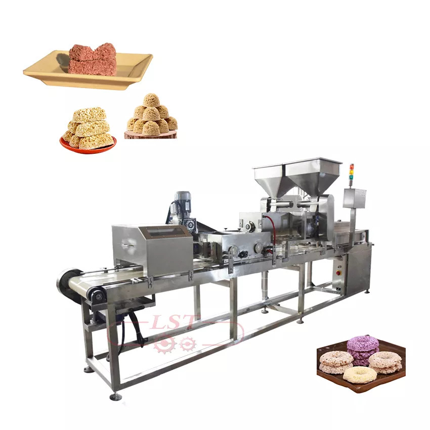 Newest Fully Automatic Chain Moving Stable Grains Chocolate Making Machine Automatic Oatmeal Cereal Bar Making Machine Forming Machine Featured Image