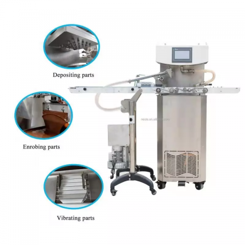Small Capacity Chocolate Tempering Machine For Natural Cocoa Butter Chocolate Covering Machine